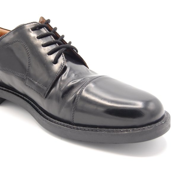 Johnston Murphy Black Oxford Leather Cap Toe Mens Dress Shoes size 13M 020-1251 main image 6